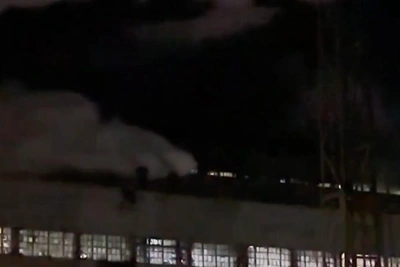 Thick Smoke Billows from Chita CHPP-1 After Accident