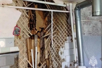 Жилой дом загорелся в Рыбновском районе