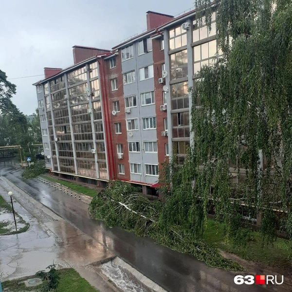 Потоки воды в ливневке | Источник: читатель 63.RU 
