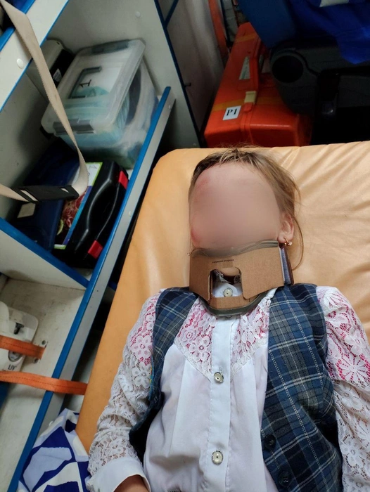Школьницу госпитализировали в больницу Середавина | Источник: предоставлено мамой пострадавшей