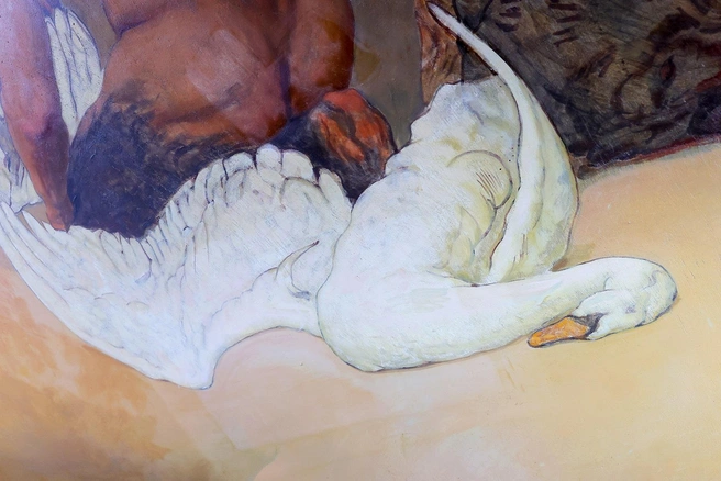 Красавцы-лебеди кисти Гавриила Горелова | Источник: Дарья Драй / «Фонтанка.ру»