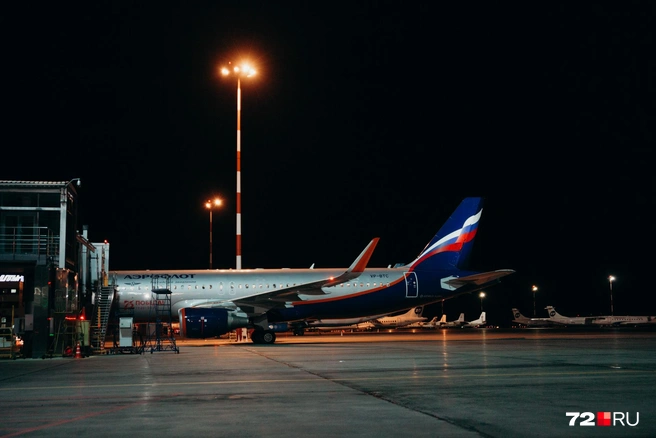 По словам пассажиров рейса, представители авиакомпании не объяснили им, в чем причина откладывания вылета | Источник: Ирина Шарова / 72.RU