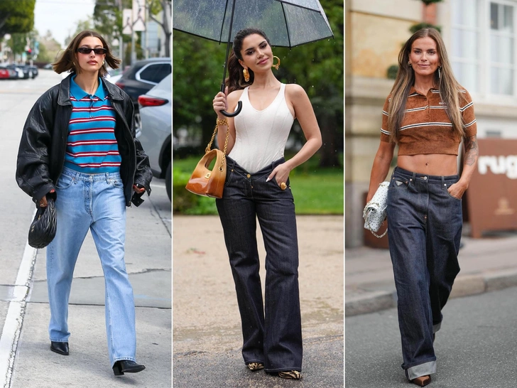 Бабочки и колор-блок: 5 вариантов джинсов для высоких девушек | marieclaire.ru