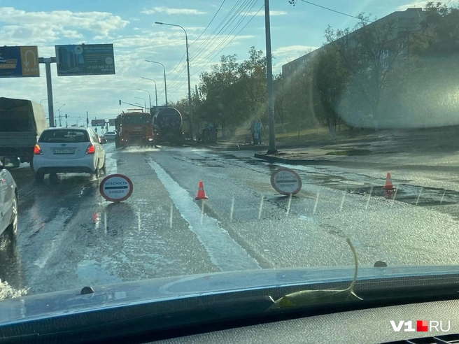 Аварию заметили в районе 14:00 | Источник: читатели V1.RU