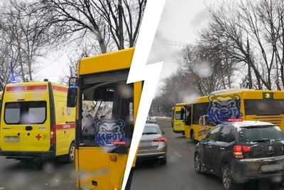 Два автобуса столкнулись в Ярославле, пострадали пассажиры