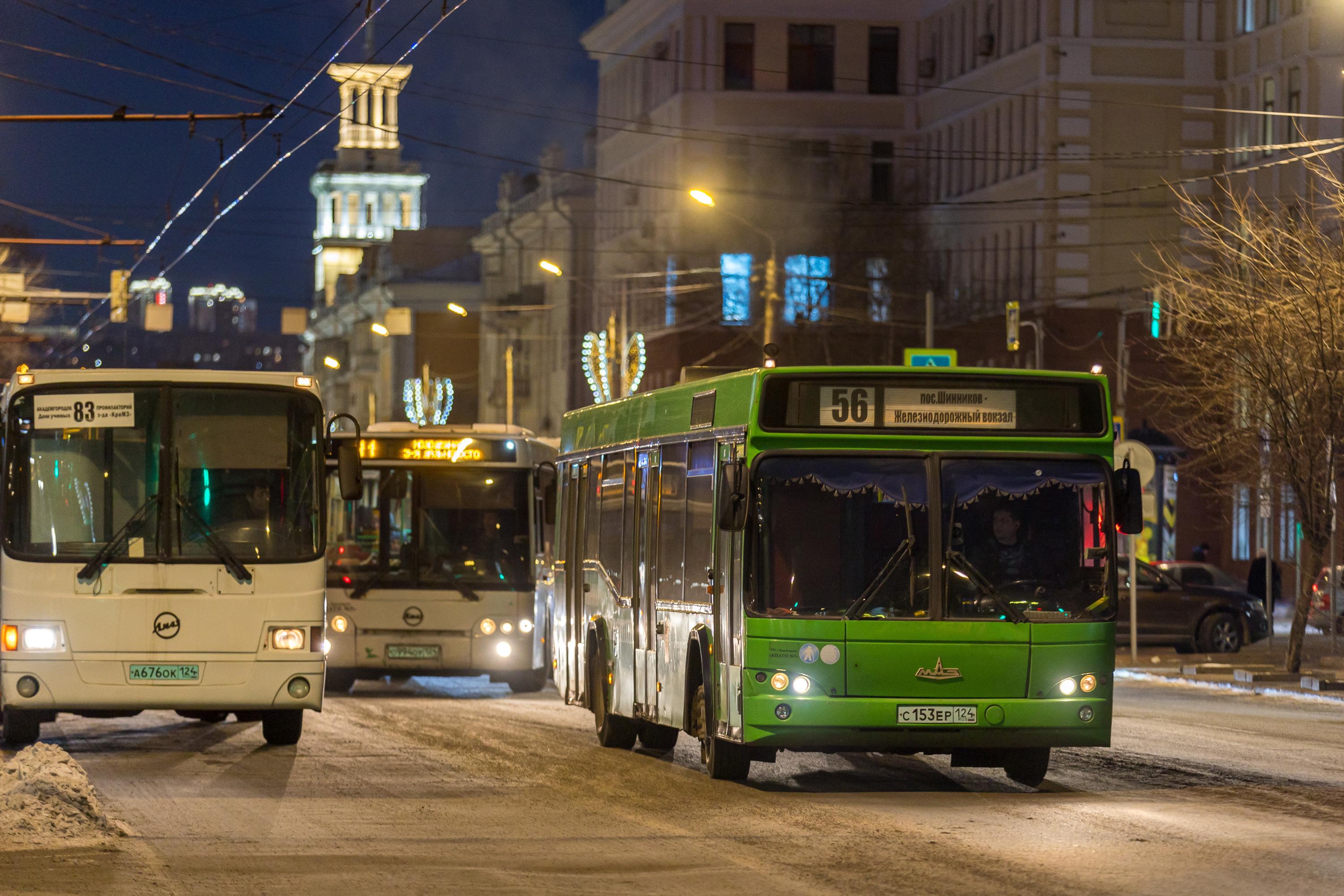 Как будут ходить автобусы на открытие главной елки, в Новый год и в  Рождество в Красноярске - 26 декабря 2023 - НГС24.ру