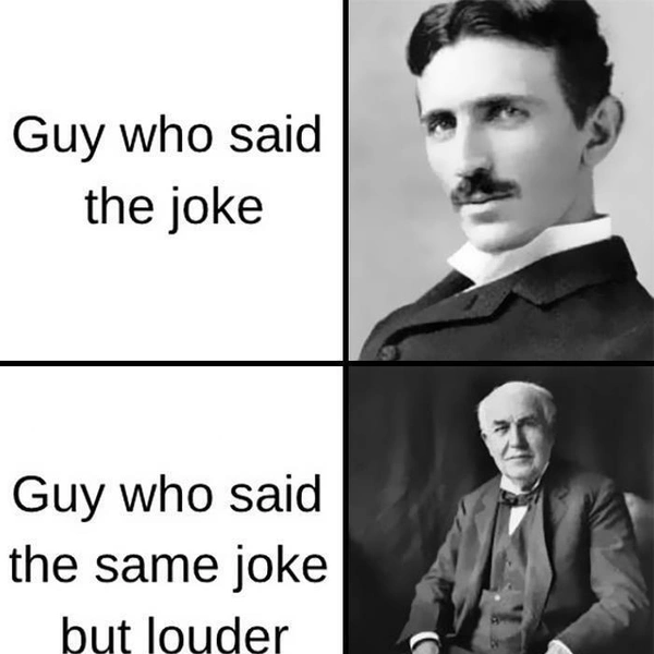 Парень, который произнес шуткуПарень, который произнес ту же шутку громче | Источник: Соцсети