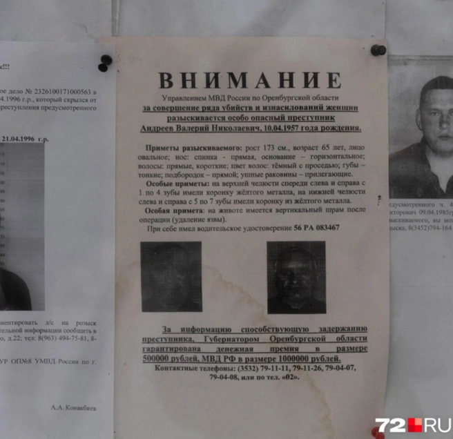 Приметы разыскиваемого: рост 173&nbsp;см, лицо овальное, нос: спинка прямая, основание горизонтальное, волосы прямые, короткие, цвет волос темный с проседью, губы тонкие, подбородок прямой, ушные раковины прилегающие | Источник: Ирина Шарова / 72.RU