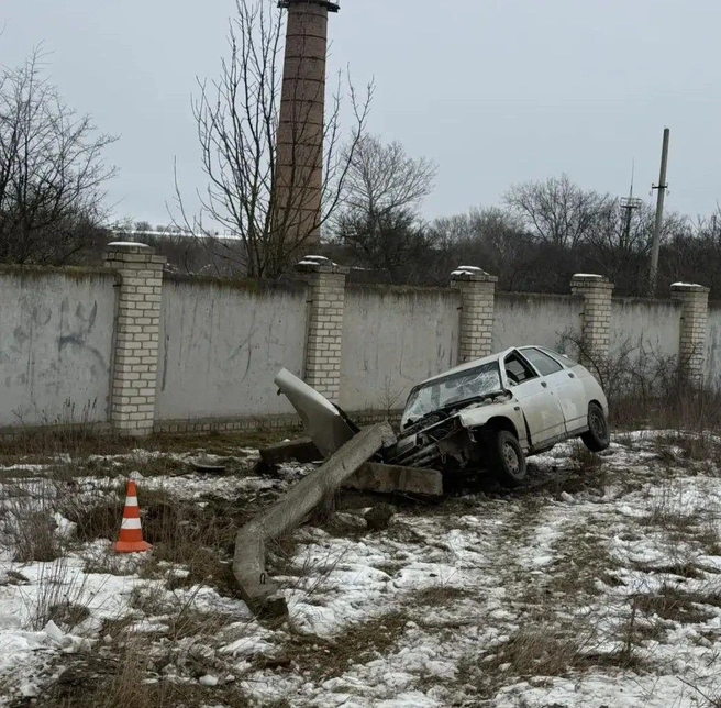 Пьяная девушка врезалась в ЛЭП и была госпитализирована | Источник: Госавтоинспекция Ставропольского края