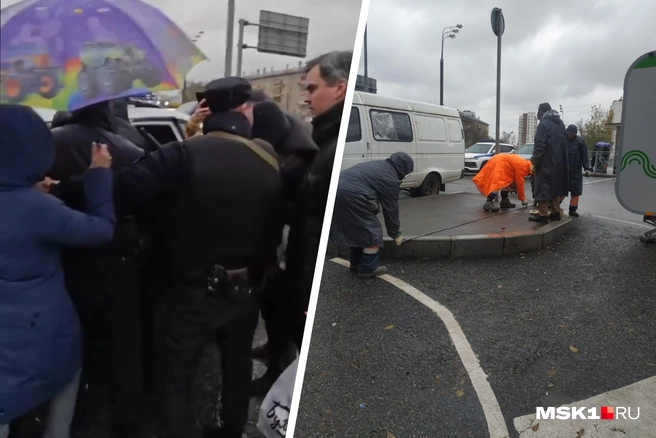 В Хорошево-Мневниках люди вышли на протест против платной парковки | Источник: читатель MSK1.RU