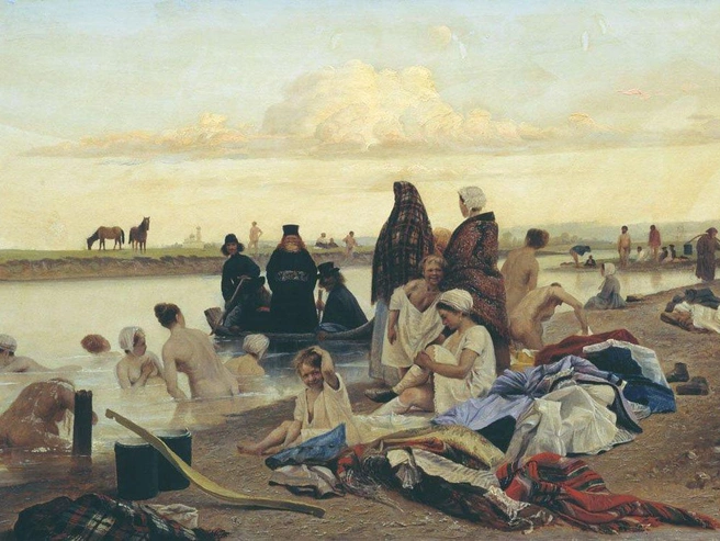 Источник: «Монахи» («Не туда заехали»), Соловьев Лев Григорьевич / Wikipedia.org, общественное достояние