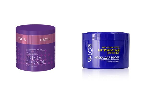 Маска для светлых волос ESTEL Prima Blonde, Маска для светлых оттенков волос Valori Professional Anti-yellow effect