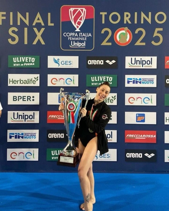 Южноуральская ватерполистка Елизавета Заплатина внесла немалый вклад в победу римского клуба | Источник: «Уралочка» | Ватерпольный клуб | Златоуст / Vk.com