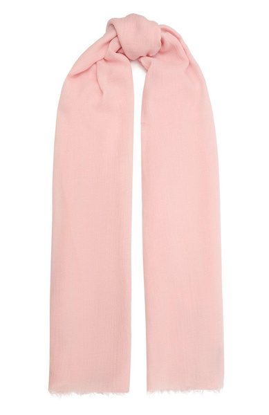 Женский светло-розовый шарф из кашемира и шерсти COLOMBO