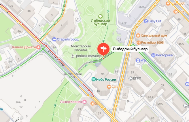 Да и в целом пробки оцениваются в четыре балла | Источник: «Яндекс Карты»