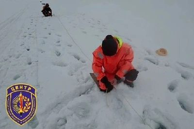 Подрыв льда на реке Уркан в Амурской области