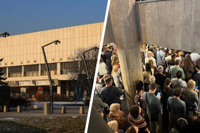 Эвакуация в Новой Третьяковке: посетители столпились у выхода