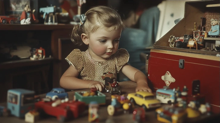 Как выглядит самая опасная игрушка из 1950-х: она была дома у многих | Источник: Midjourney