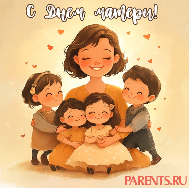 Красивые поздравительные открытки на День матери с детьми, цветами и животными | Источник: Midjorney/Parents