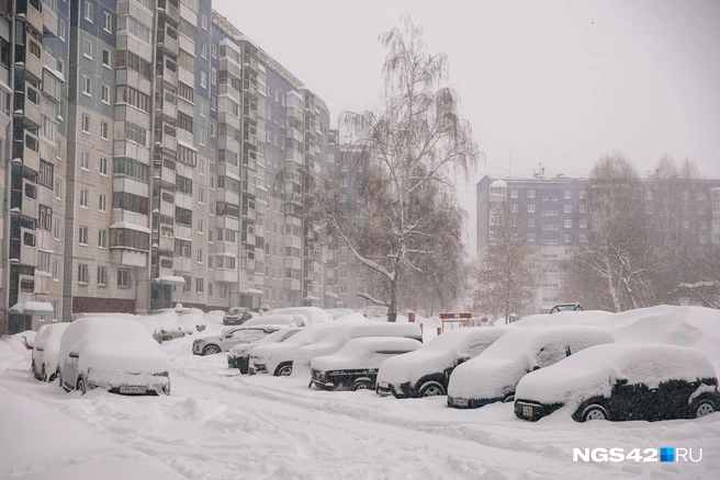 Каждый автовладелец в Кемерове, у которого машина стоит на улице, сегодня смотрел на нее с болью | Источник: Максим Серков / NGS42.RU