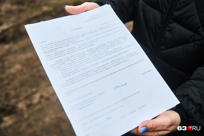 Согласно резолюции, земли вывели из лесного фонда в начале 90-х | Источник: Роман Данилкин / 63.RU