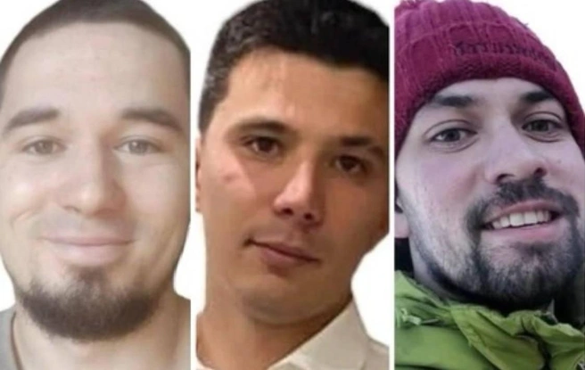 На фото (слева направо) Айгиз Саиткулов, Артем Гарифуллин, Руслан Давлетшин | Источник: Поисковый отряд «ЛизаАлерт» Башкортостан / Vk.com
