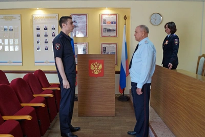 Присяга молодых сотрудников в МОМВД «Уваровский»