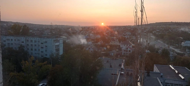 Дымом от горящих листьев затянуло весь район | Источник: читатели V1.RU