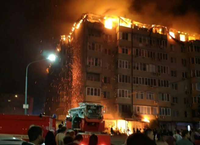 В Краснодаре произошел крупный пожар в многоэтажке | ya62.ru