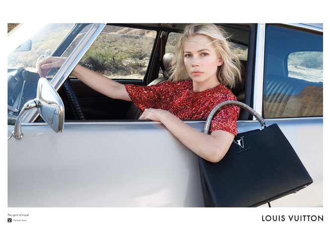 Дух путешествий: Мишель Уильямс в рекламе Louis Vuitton