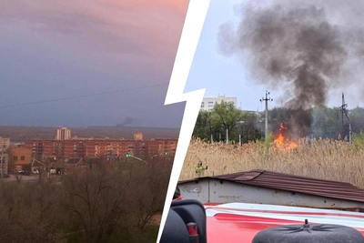Пожар у электроподстанции в Красноармейском районе