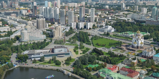 На этой панораме — лишь половина территории будущего парка | Источник: Информационный портал Екатеринбурга