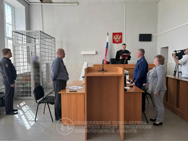 Наталья Финогеева на приговоре | Источник: Объединенная пресс-служба судов общей юрисдикции Нижегородской области