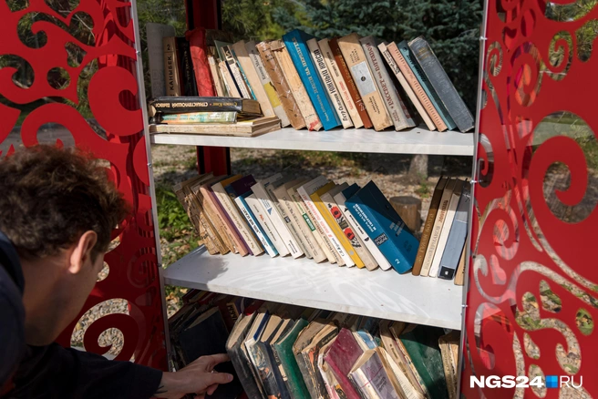 Книги в основном старенькие советские | Источник: Мария Ленц / NGS24.RU