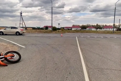 Двое детей пострадали в ДТП с мотоциклом под Омском