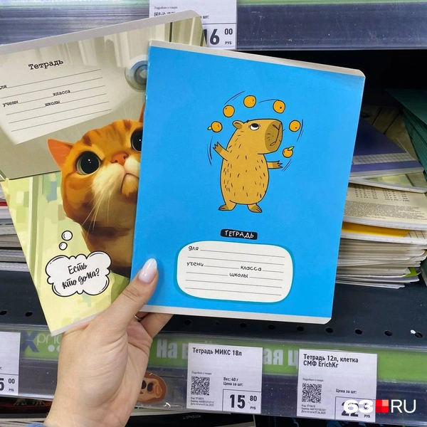Капибара показывает, как покупатели жонглируют товарами  | Источник: Ксения Бирюкова / 63.RU