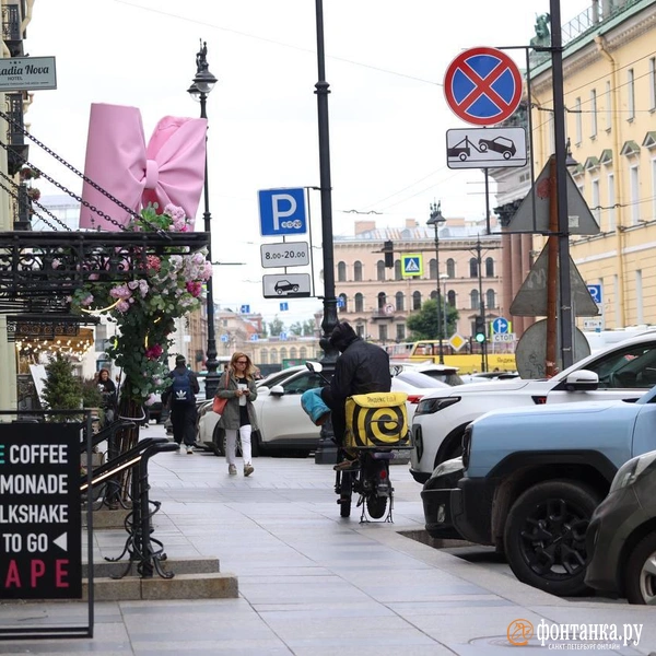 «А зачем дороги тогда?» Курьеры пока не приняли запреты Смольного всерьез | Источник: «Фонтанка.ру»