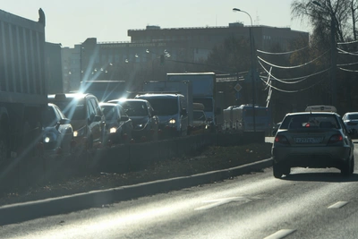Крупная авария на МКАД привела к пробке в 5,6 км