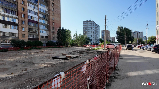 Вид в сторону перекрестка Дачной и Чернореченской | Источник: Алексей Ногинский / 63.RU