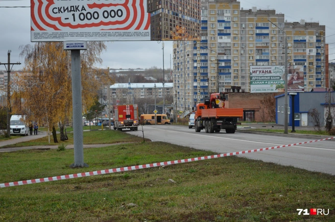 На этой газели приехали саперы | Источник: Максим Улитов / 71.RU