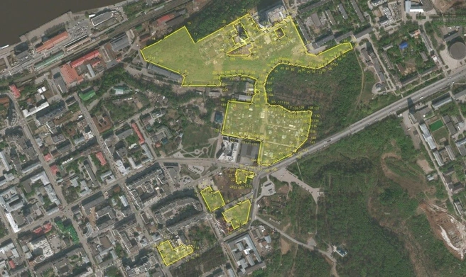 Зона КРТ в Разгуляе и Городских Горках | Источник: Минимущества Пермского края / Telegram