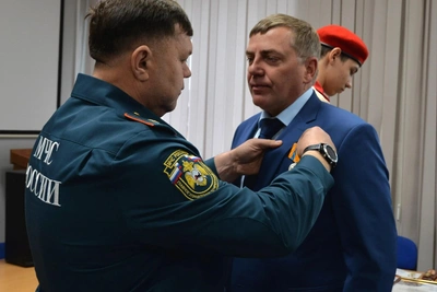 Мэр Бодайбо награждён медалью МЧС