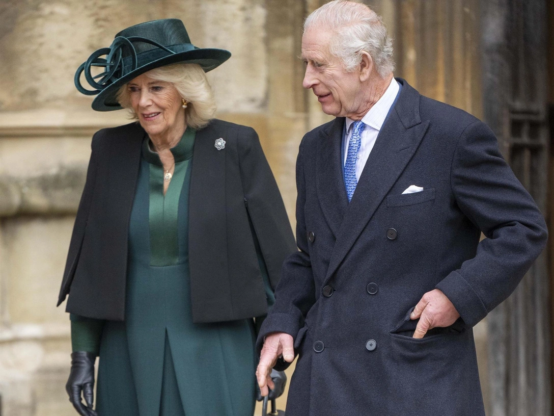 Король Карл III и королева Камилла на пасхальной службе в Виндзоре, 31 марта 2024 год | marieclaire.ru