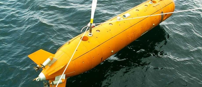 Автономный подводный необитаемый аппарат ММТ‑300 — один из морских робототехнических комплексов, которые Рособоронэкспорт демонстрирует на салоне «Флот‑2026» как пример развития подводной робототехники. | Источник: пресс-служба Рособоронэкспорта