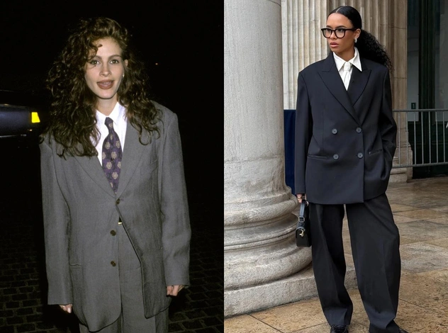 Брючный костюм снова в моде — и теперь он про ауру и власть, а не офис
