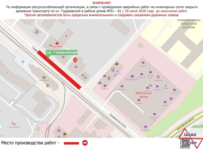 Схема перекрытия | Источник: ЦОДД НН