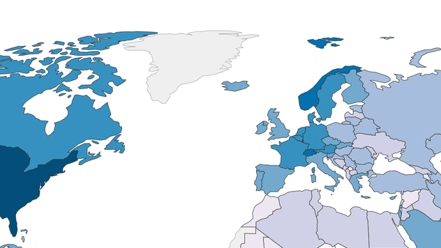 Карта: какая страна сколько денег тратит на здравоохранение