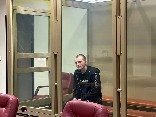 Демьян Кеворкьян на скамье подсудимых два года назад | Источник: Валерия Дульская / 93.RU