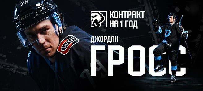 В «Трактор» переходит хоккеист Джордан Гросс | Источник: hctraktor.org