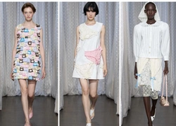 Платье, украшенное кукольными платьями, клатч-балетка и другие мимимимимими: коллекция Sandy Liang, весна 2026